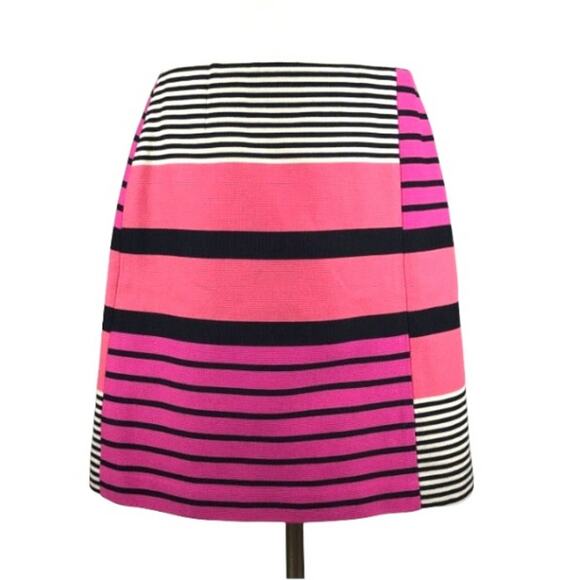 NWT LOFT Color-Block Stripe Skirt - Picture 6 of 7